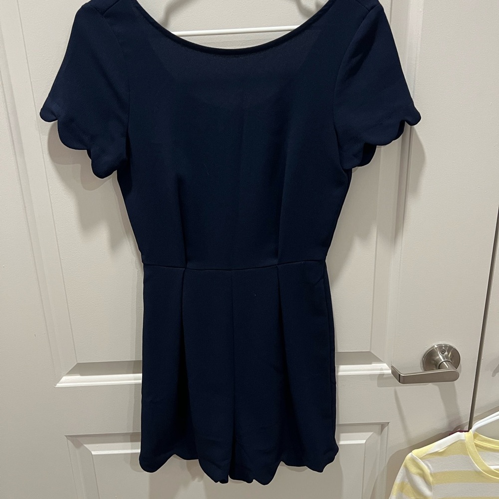 Chic Navy Blue Romper